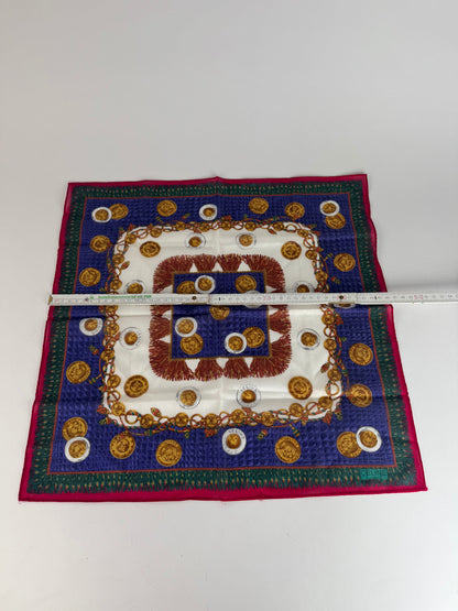 Vintage Celine Scarf Red Blue Green