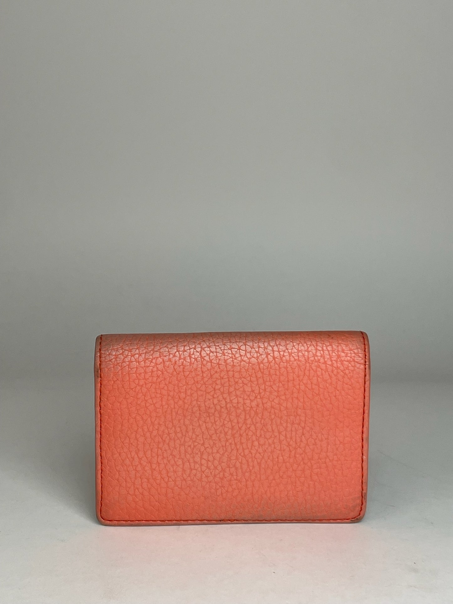 Vintage Vivienne Westwood Leather Card Holder Orange Blue Navy