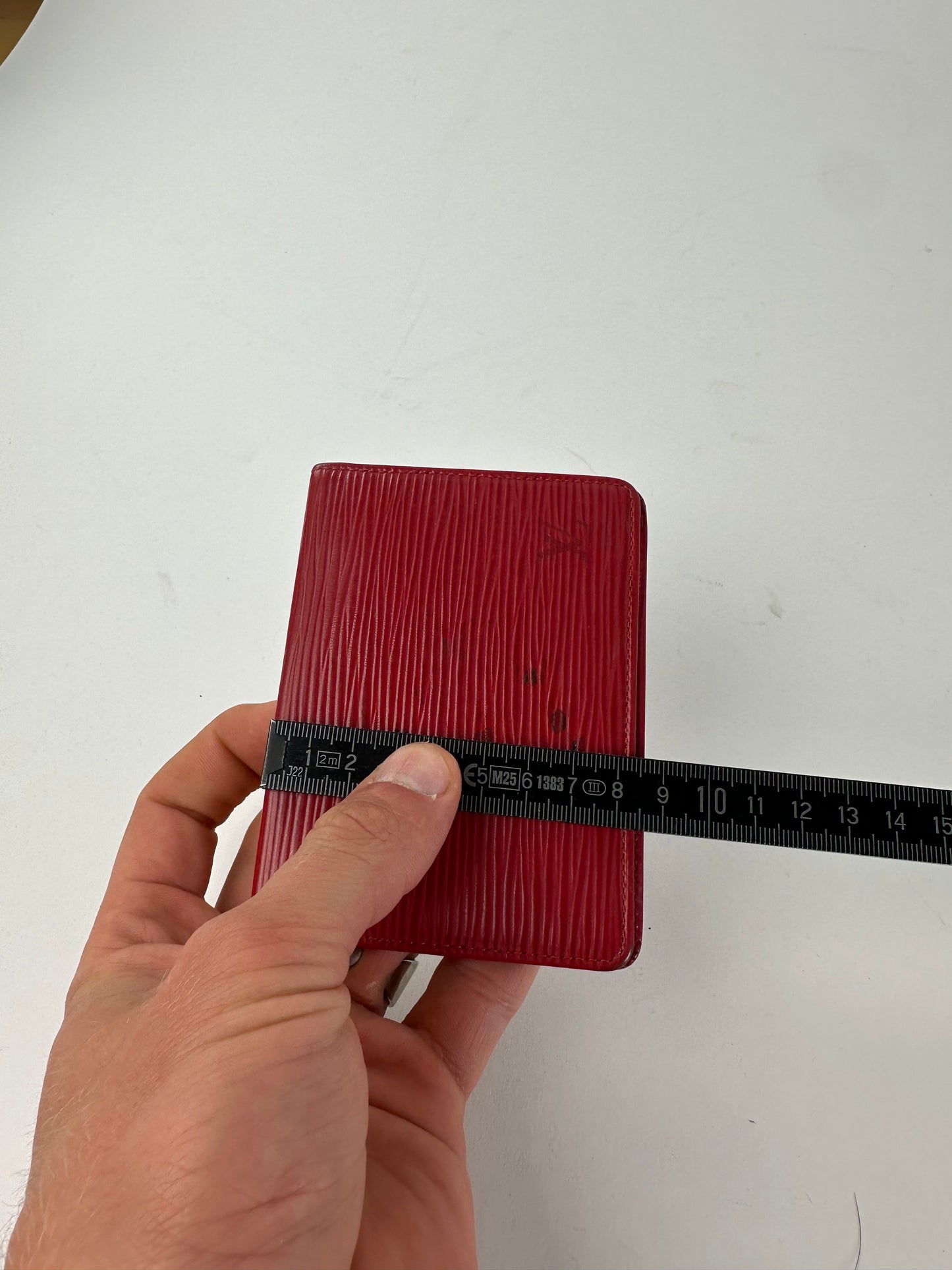 Vintage Louis Vuitton Epi Leather Card Holder Red