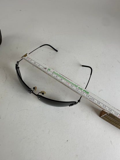 Vintage Loewe Rimless Sunglasses Silver Black