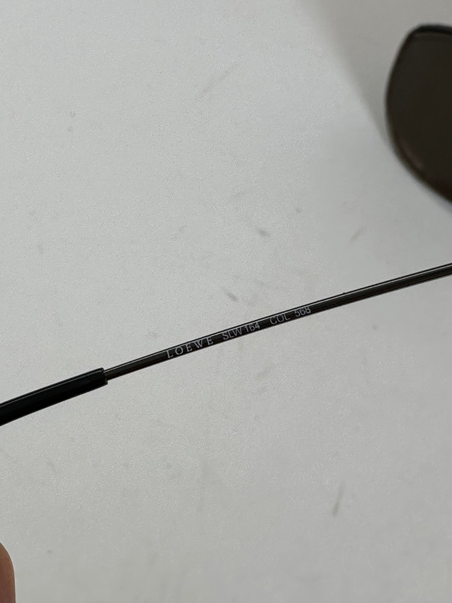 Vintage Loewe Rimless Sunglasses Silver Black