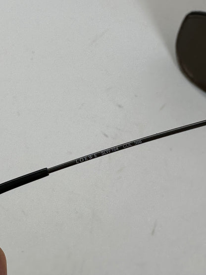 Vintage Loewe Rimless Sunglasses Silver Black