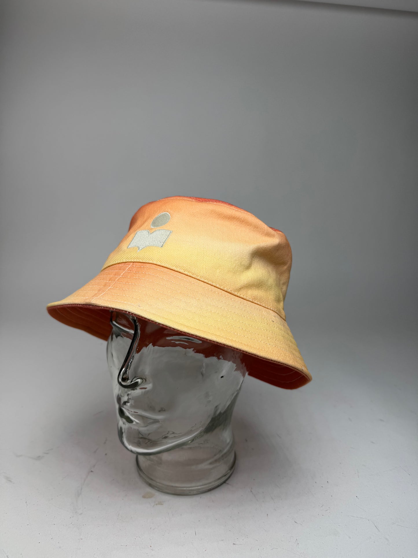 Isabel Marant Logo Bucket Hat Yellow Orange
