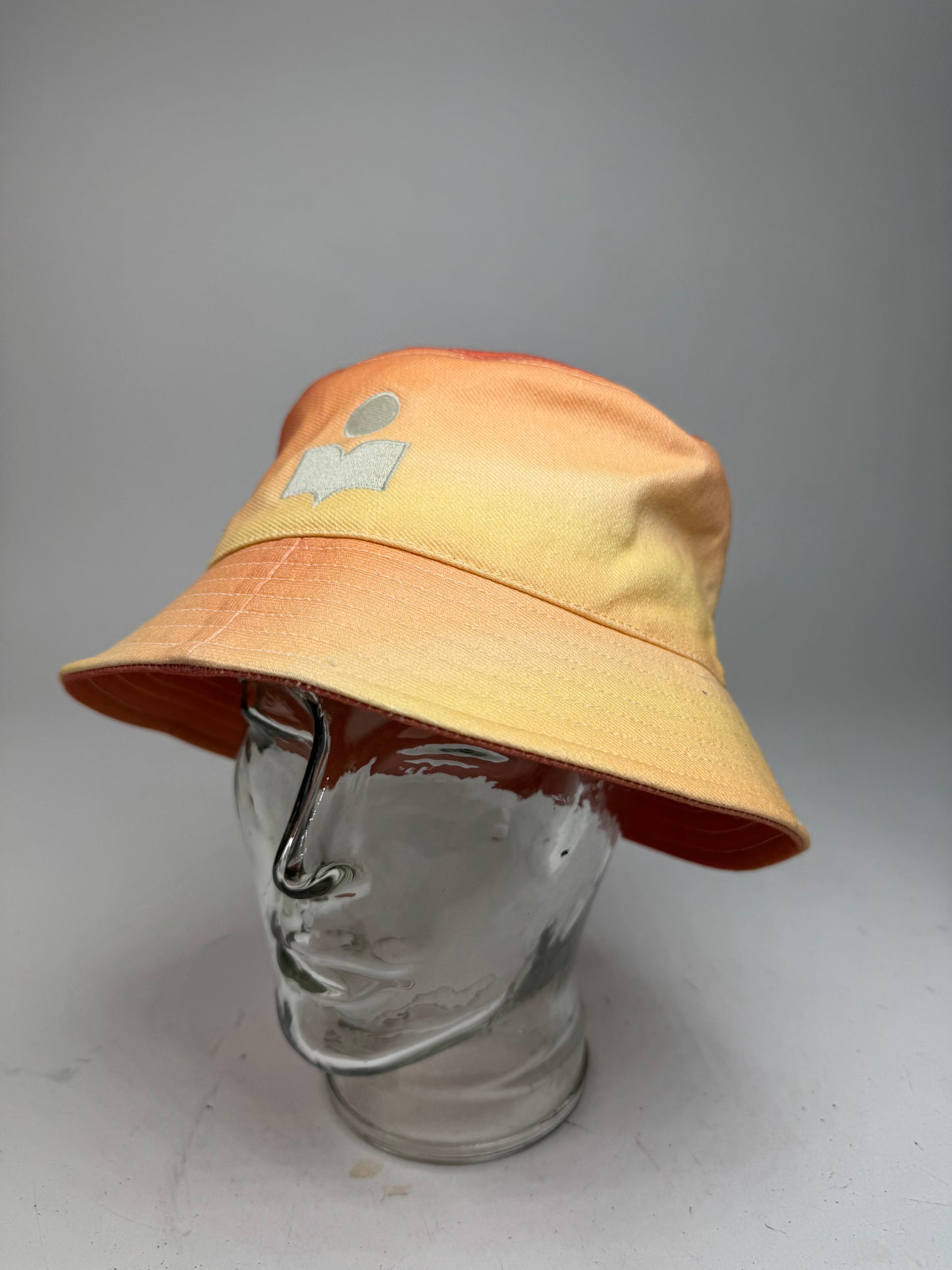 Isabel Marant Logo Bucket Hat Yellow Orange