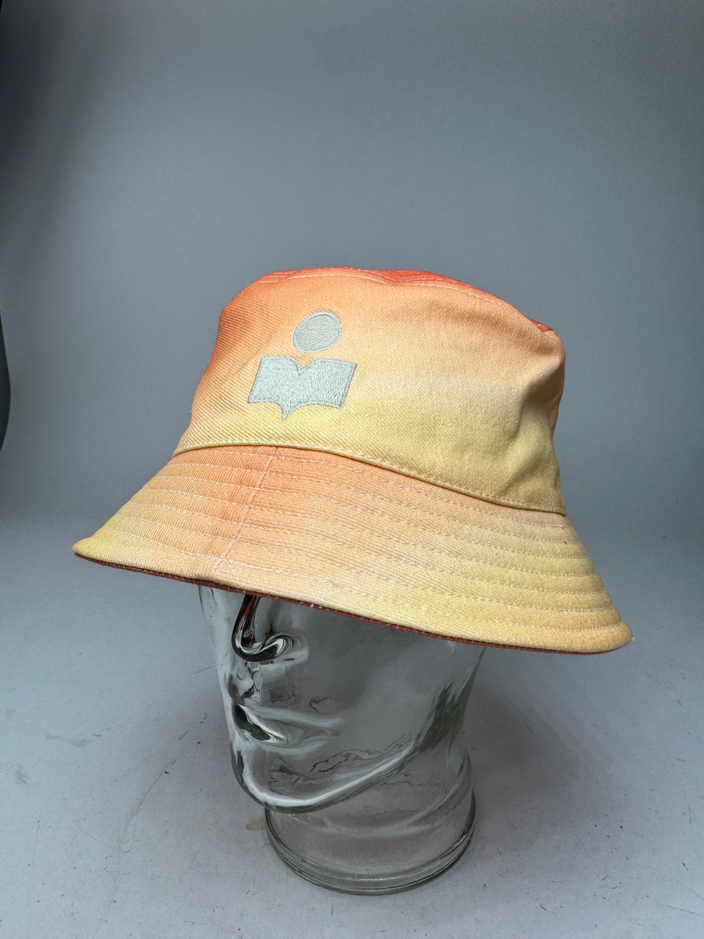 Isabel Marant Logo Bucket Hat Yellow Orange