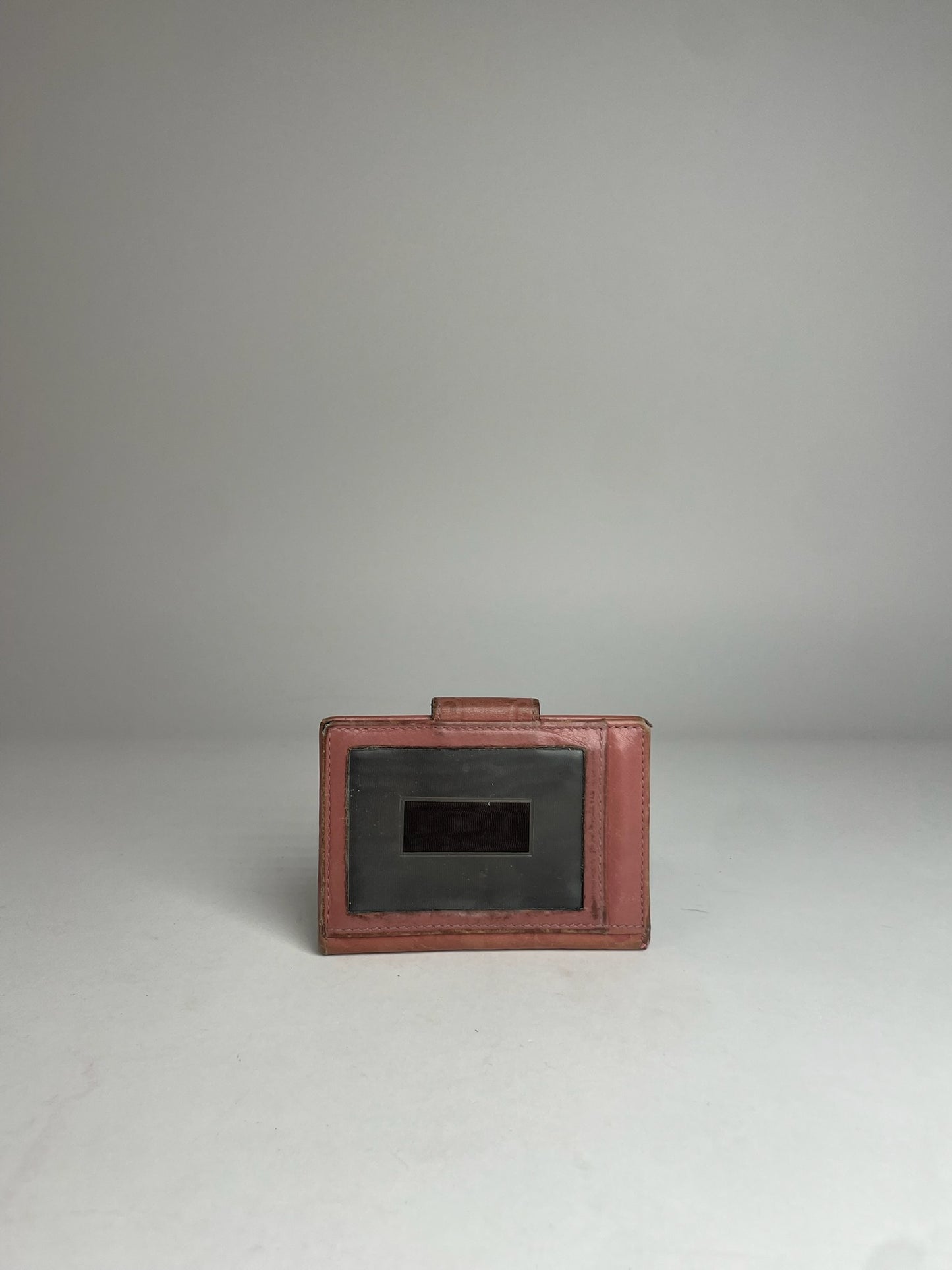 Vintage Gucci Monogram Leather Card Holder Pink