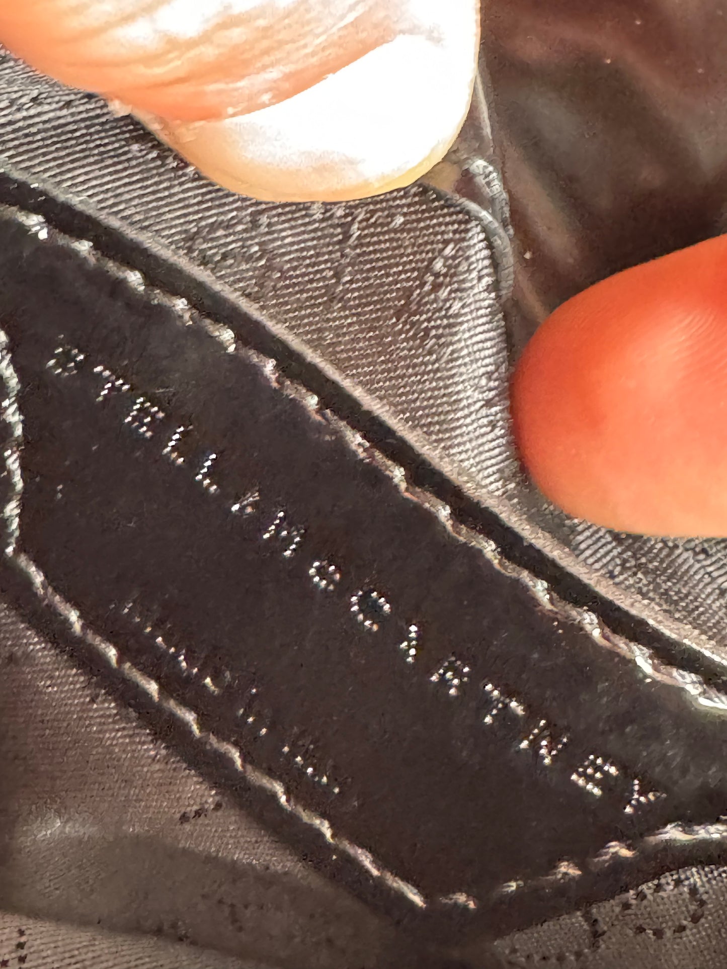 Sac vintage en cuir verni Stella Mc Cartney blanc noir