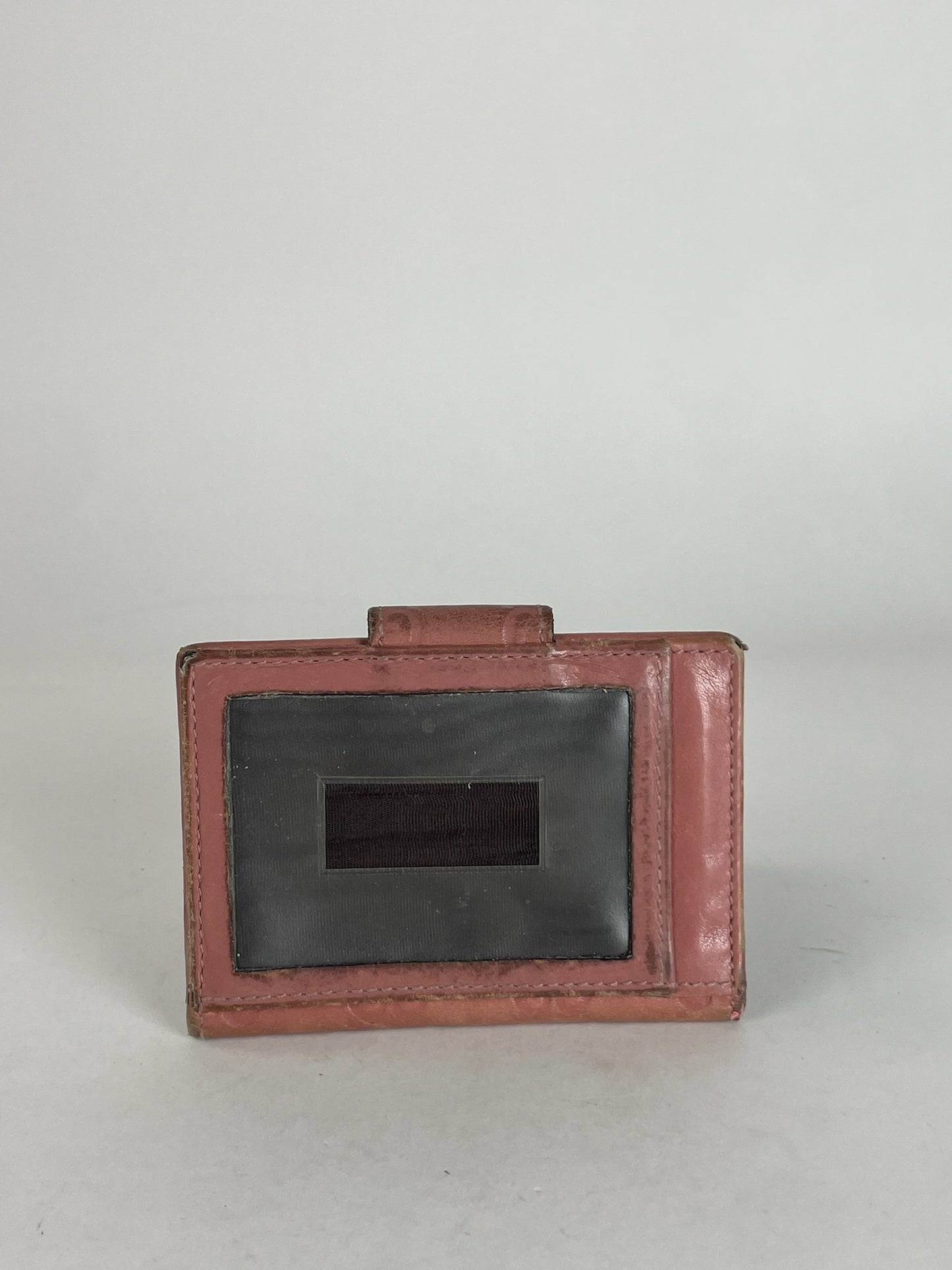 Vintage Gucci Monogram Leather Card Holder Pink