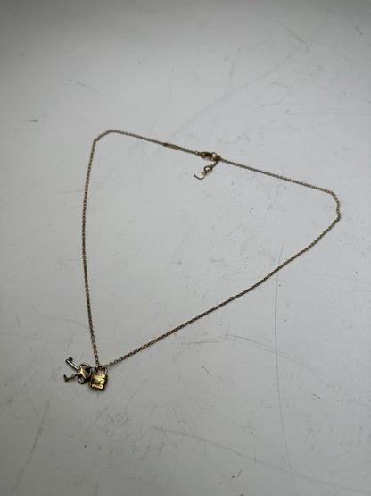 Vintage Chloe Gold-Tone Charm Necklace France