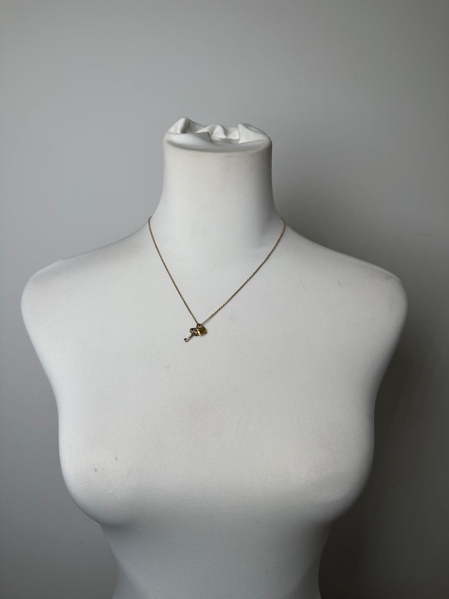 Vintage Chloe Gold-Tone Charm Necklace France