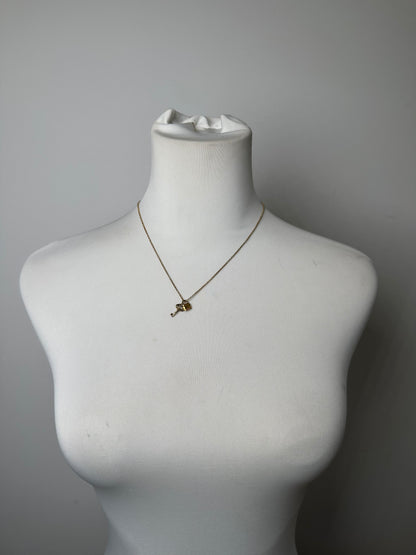 Vintage Chloe Gold-Tone Charm Necklace France