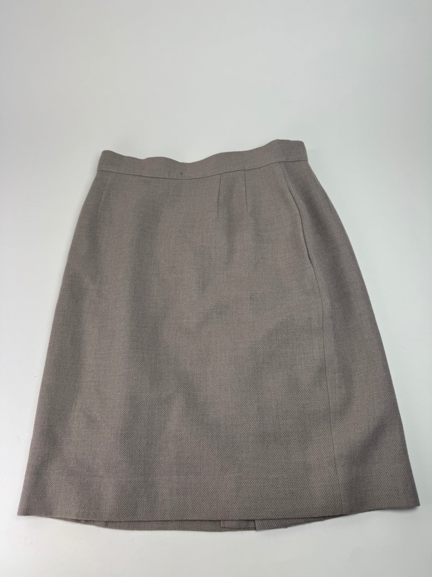 Vintage Dior Wool Skirt Ecru LL