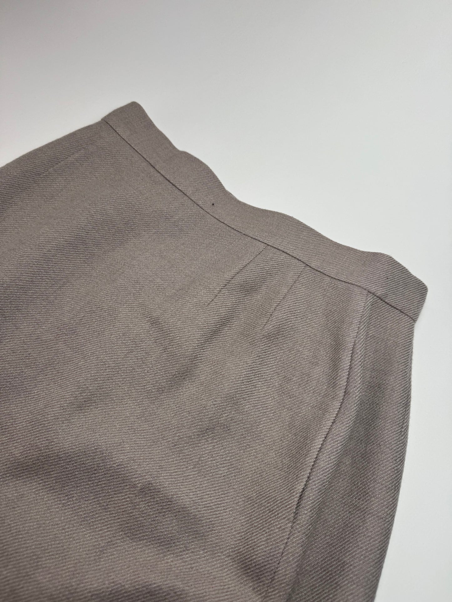 Vintage Dior Wool Skirt Ecru LL