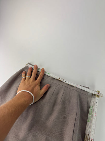 Vintage Dior Wool Skirt Ecru LL