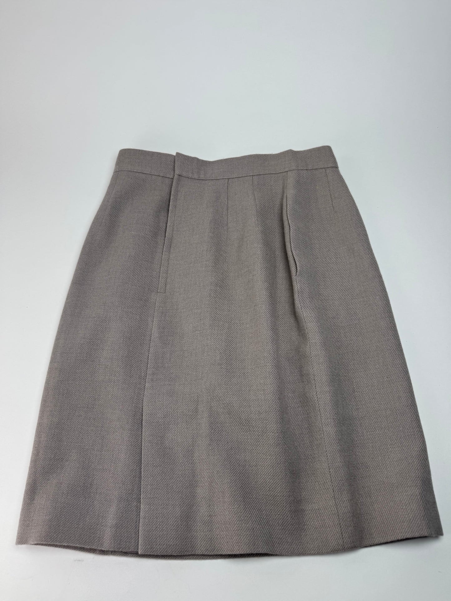 Vintage Dior Wool Skirt Ecru LL