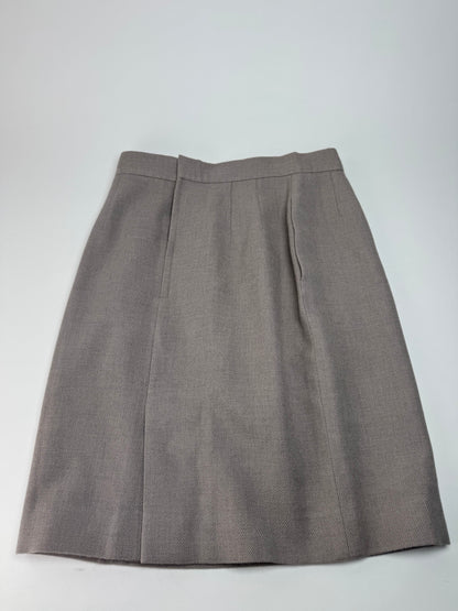 Vintage Dior Wool Skirt Ecru LL