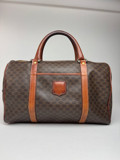 Vintage Celine Monogram Mini Boston Leather bag brown