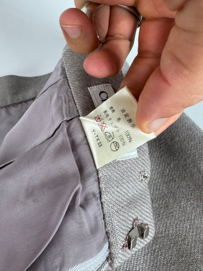 Vintage Dior Wool Skirt Ecru LL