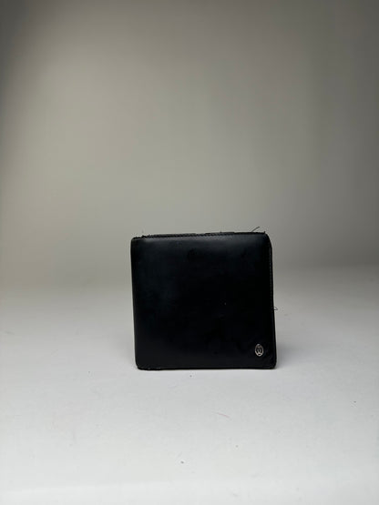 Vintage Cartier Leather Bifold Wallet Black