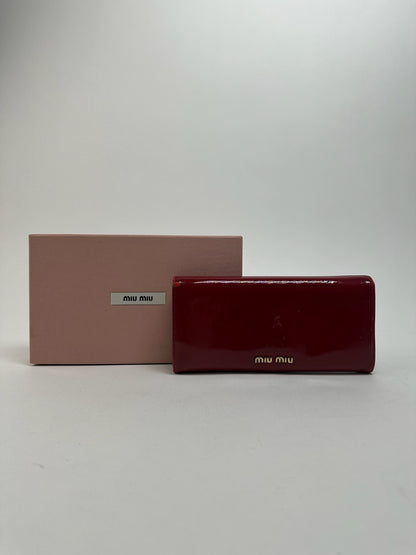 Vintage Miu Miu Patent Leather wallet pink