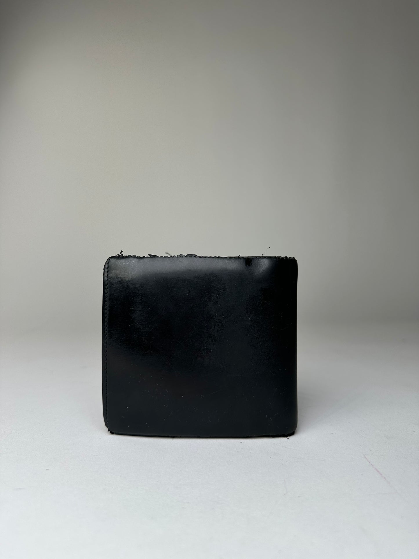 Vintage Cartier Leather Bifold Wallet Black