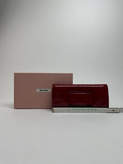 Vintage Miu Miu Patent Leather wallet pink