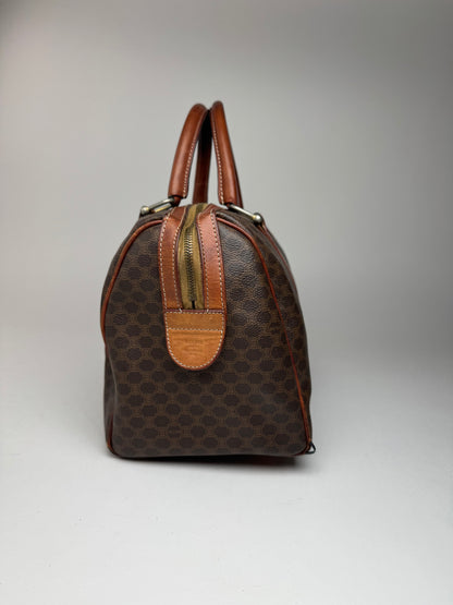 Vintage Celine Monogram Mini Boston Leather bag brown