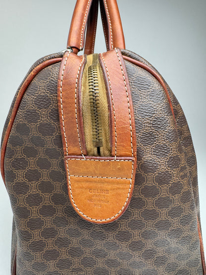 Vintage Celine Monogram Mini Boston Leather bag brown