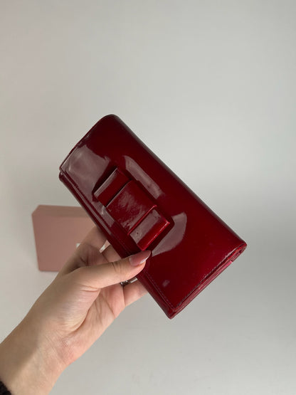 Vintage Miu Miu Patent Leather wallet pink