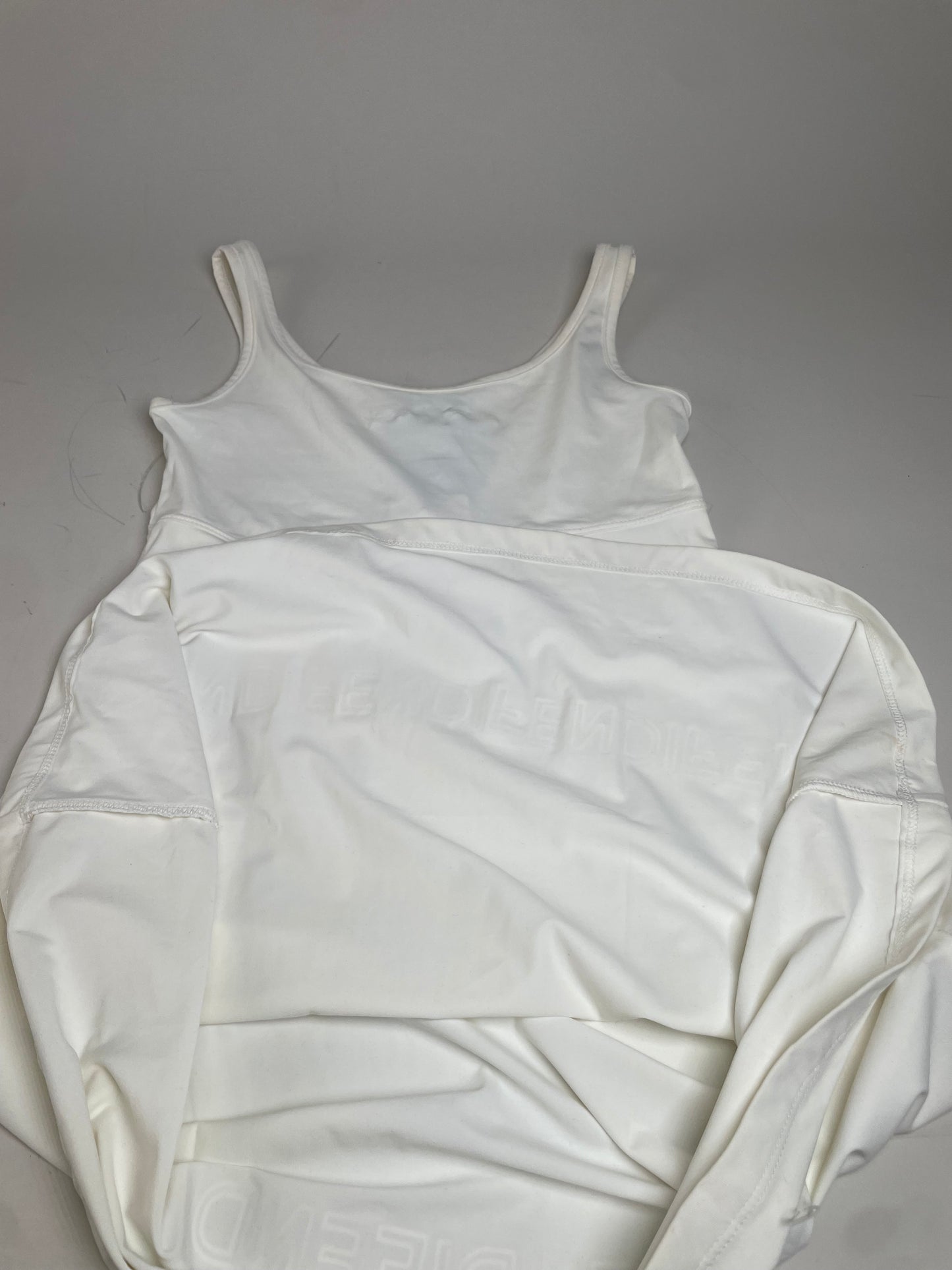 Vintage Fendi Logo Bodycon Dress White XS
