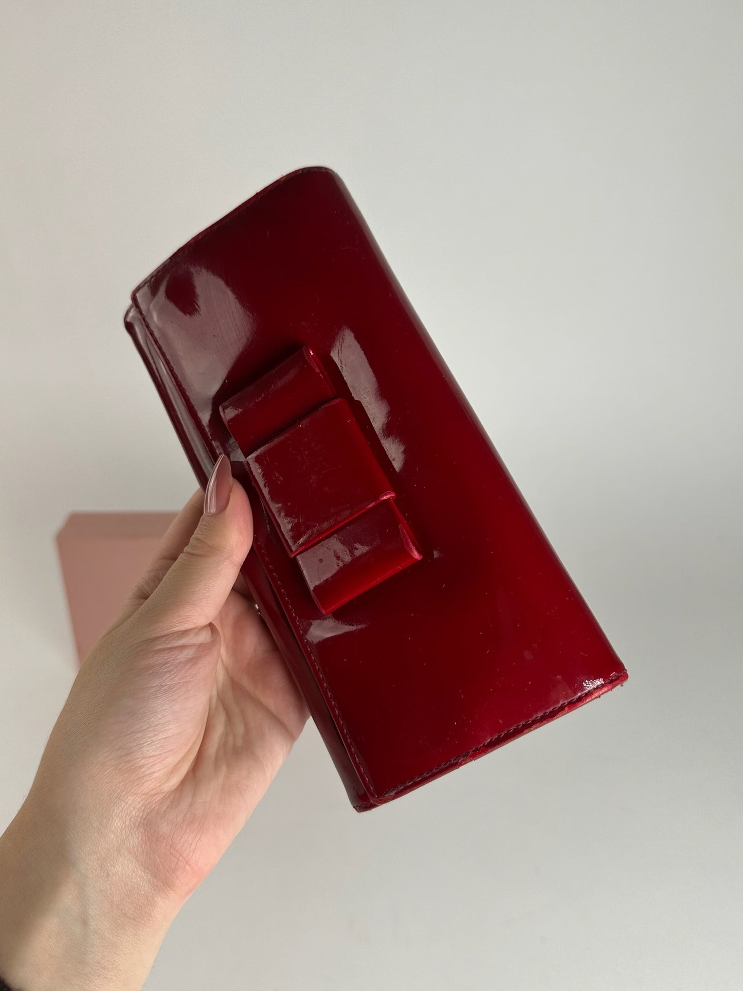 Vintage Miu Miu Patent Leather wallet pink