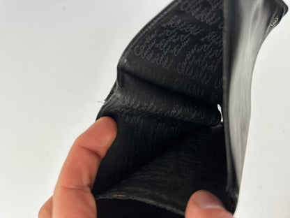 Vintage Cartier Leather Bifold Wallet Black