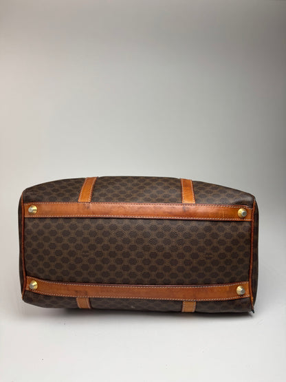 Vintage Celine Monogram Mini Boston Leather bag brown