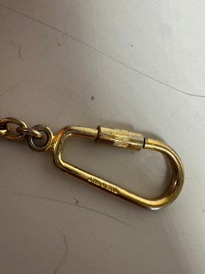 Vintage Celine Metal Keychain Gold Silver