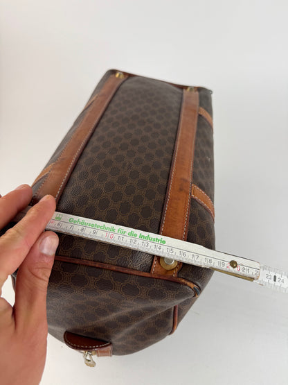 Vintage Celine Monogram Mini Boston Leather bag brown