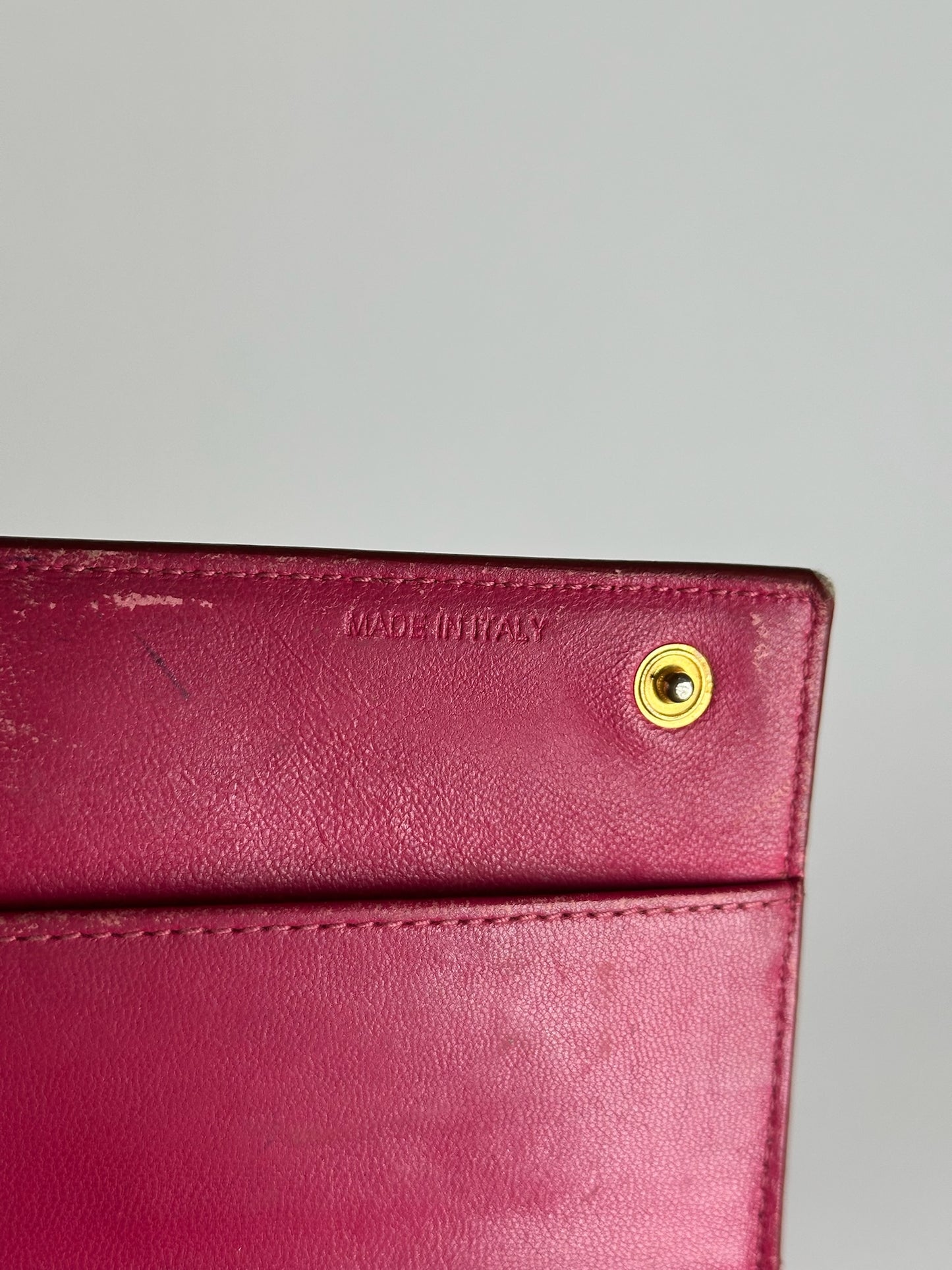 Vintage Miu Miu Patent Leather wallet pink