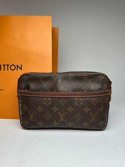 Vintage Louis Vuitton Monogram Clutch Brown