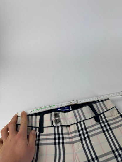 Vintage Burberry Nova Check Cotton 3/4 Pants 36/S