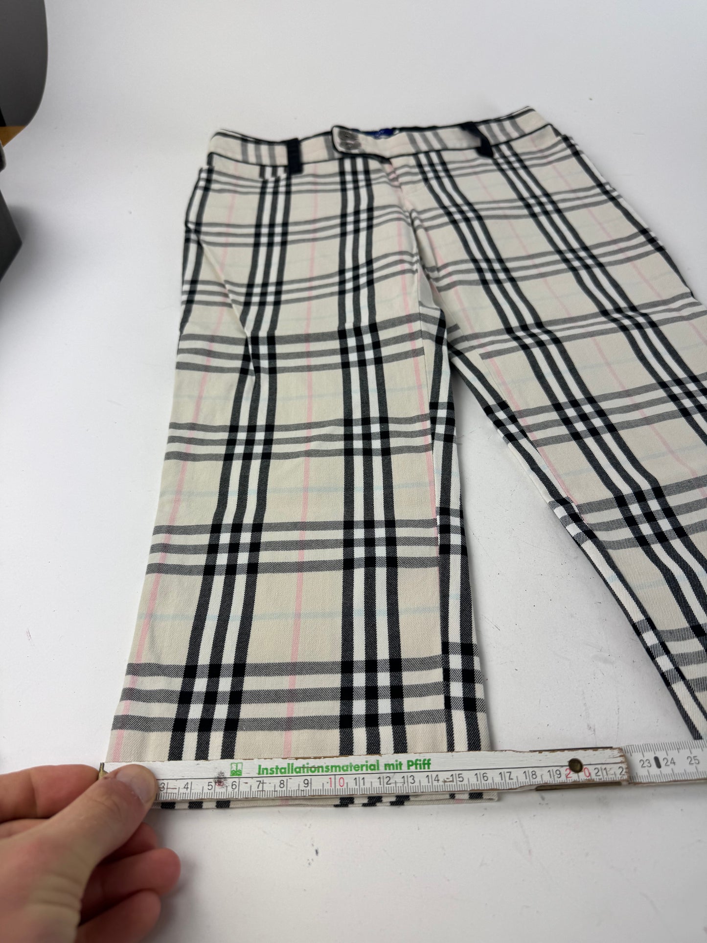 Vintage Burberry Nova Check Cotton 3/4 Pants 36/S