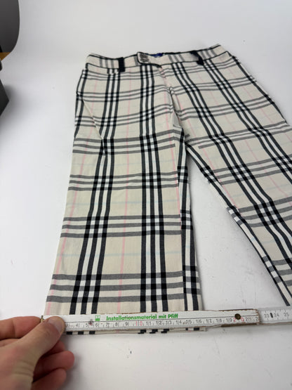 Vintage Burberry Nova Check Cotton 3/4 Pants 36/S