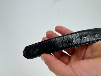 Vintage Celine Leather belt Black