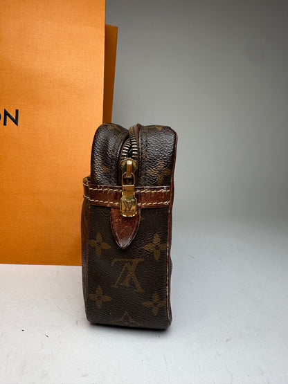 Vintage Louis Vuitton Monogram Clutch Brown