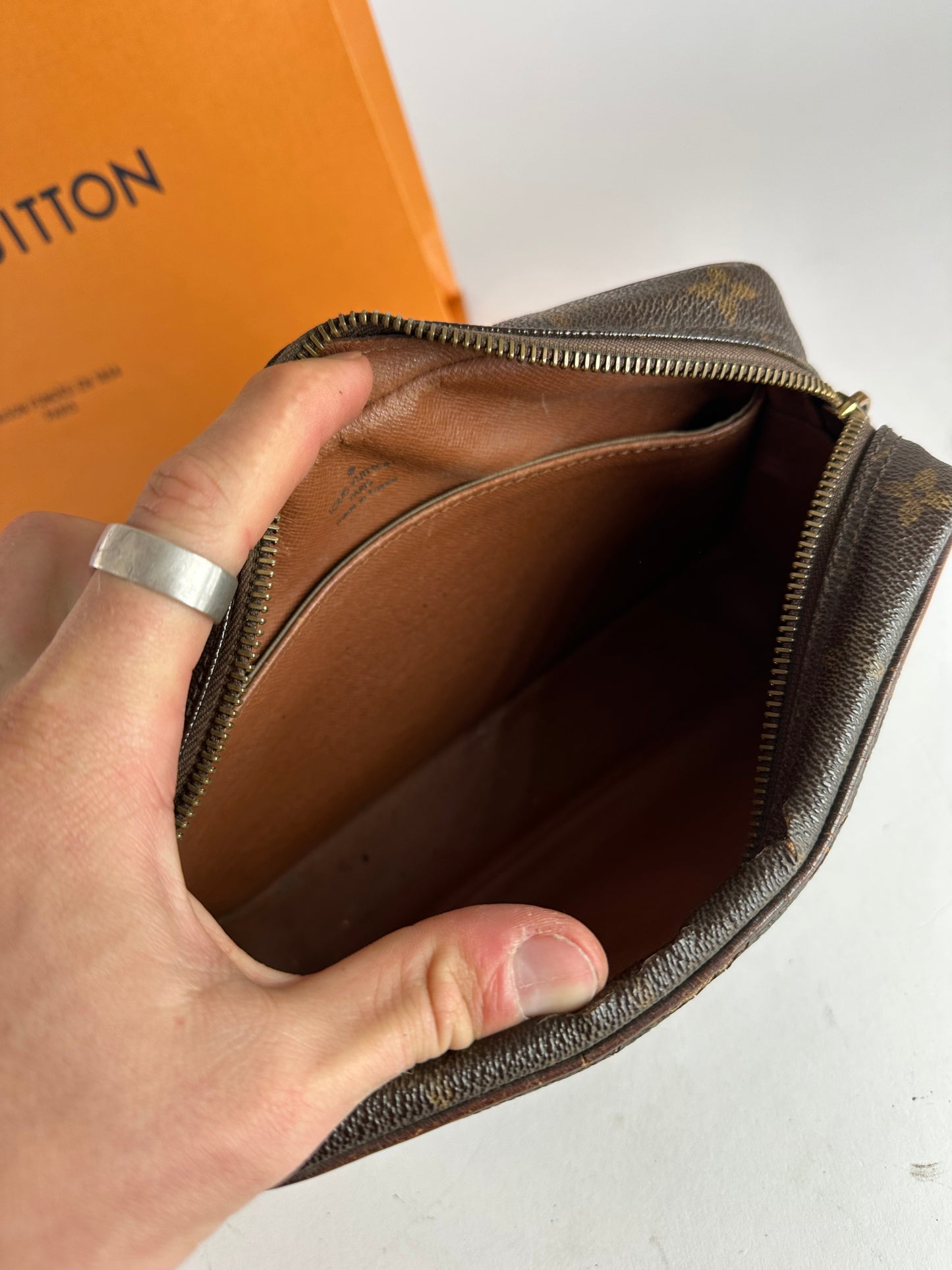 Vintage Louis Vuitton Monogram Clutch Brown