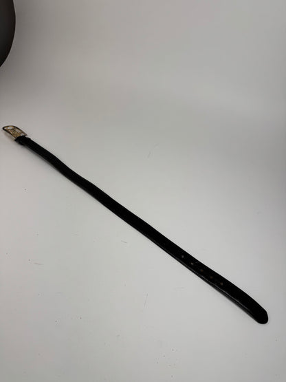 Vintage Celine Leather belt Black