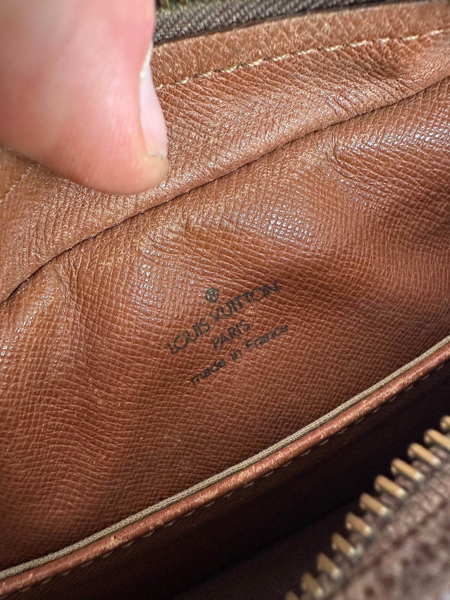 Vintage Louis Vuitton Monogram Clutch Brown