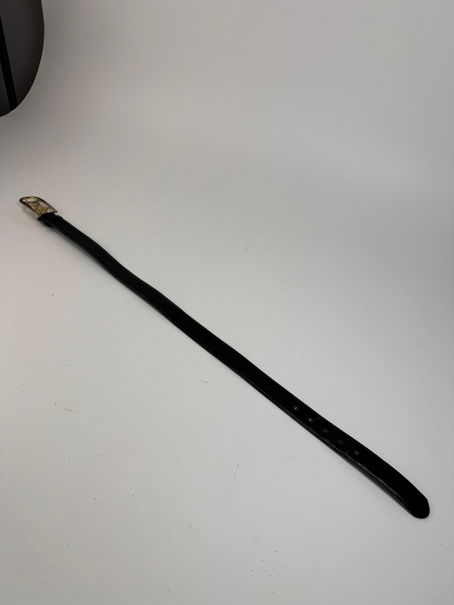 Vintage Celine Leather belt Black