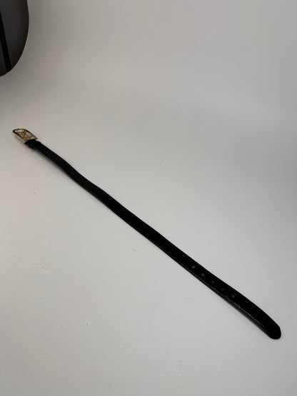 Vintage Celine Leather belt Black