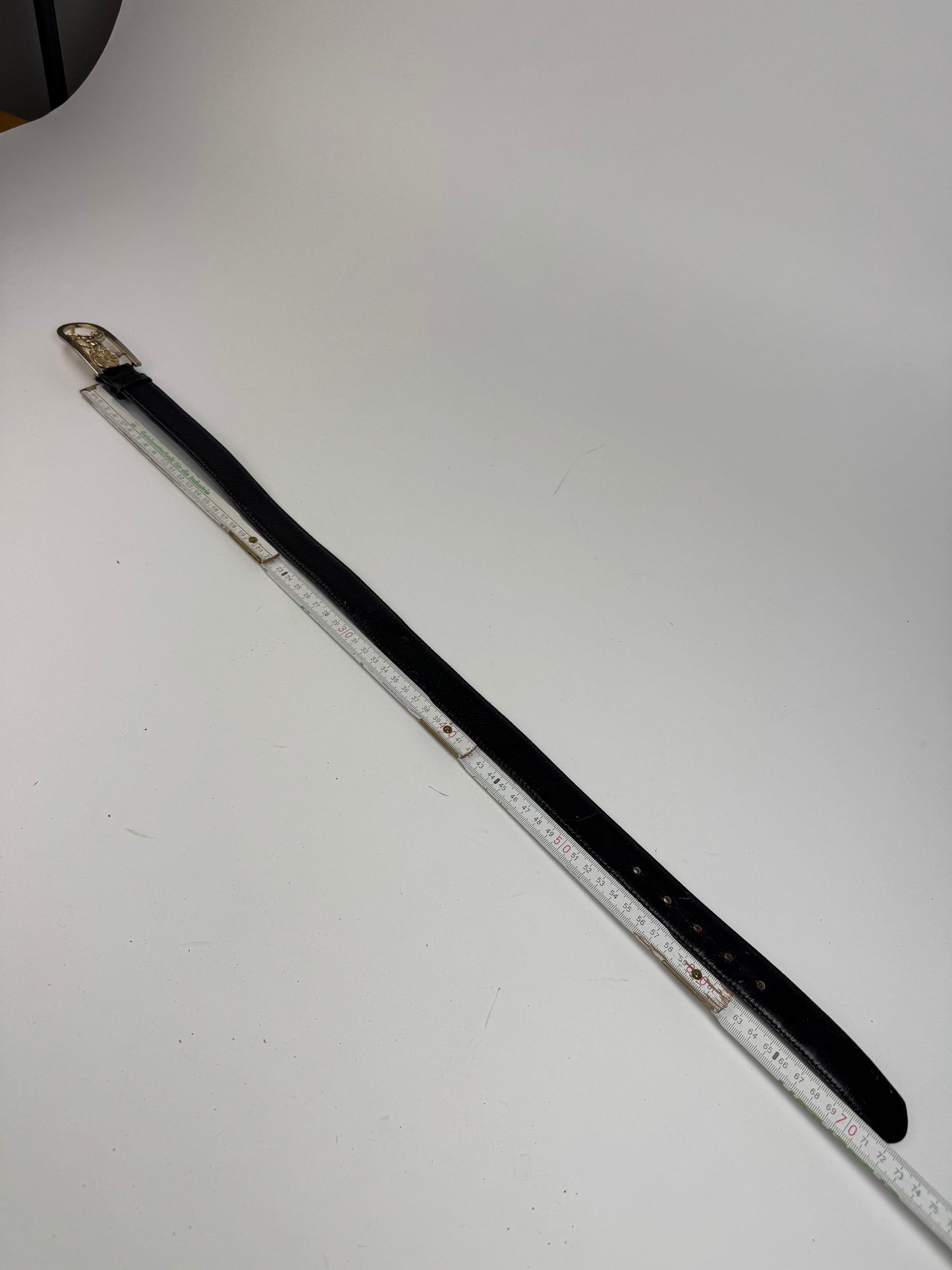 Vintage Celine Leather belt Black