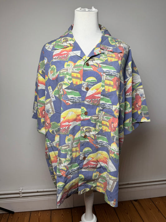 Chemise multicolore vintage Kansai Yamamoto L