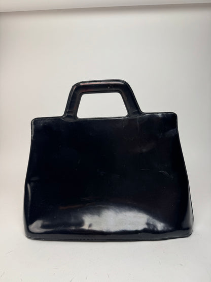 Vintage Salvatore Ferragamo Patent Leather Bag black